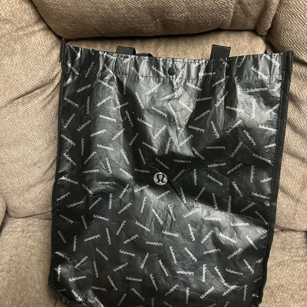 lululemon athletica Black Logo Tote